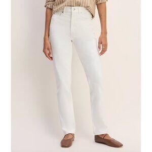 NEW Everlane The Way High Slim Jean Womens 28 White